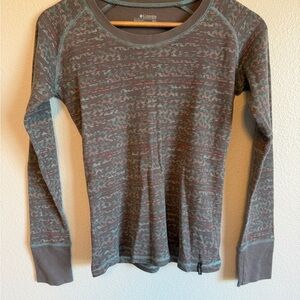 Columbia Women's Multicolor Patterned Long Sleeve Thermal Top